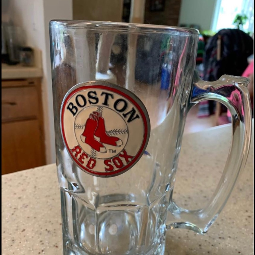 Glass Beer Mug Boston Red Sox MLB